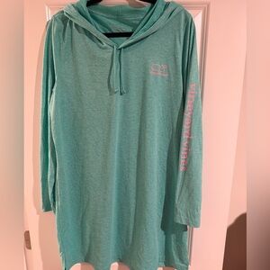 Vineyard Vines Aqua Hoodie Dress New No Tags